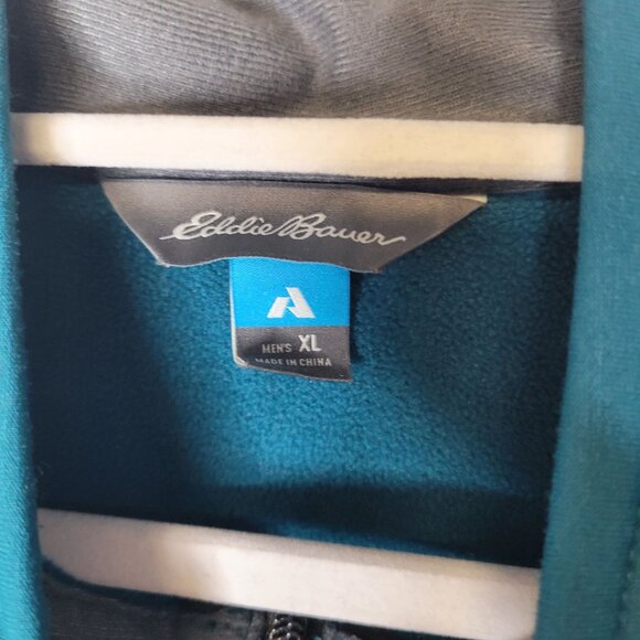 Eddie Bauer First Ascent Men's XL Pullover Sweatshirt 1/2 Zip Green - Picture 4 of 5